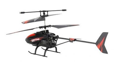 创翔无线2.5通道陀螺仪合金机身20cm遥控飞机黑色cx098 掌上飞行新体验